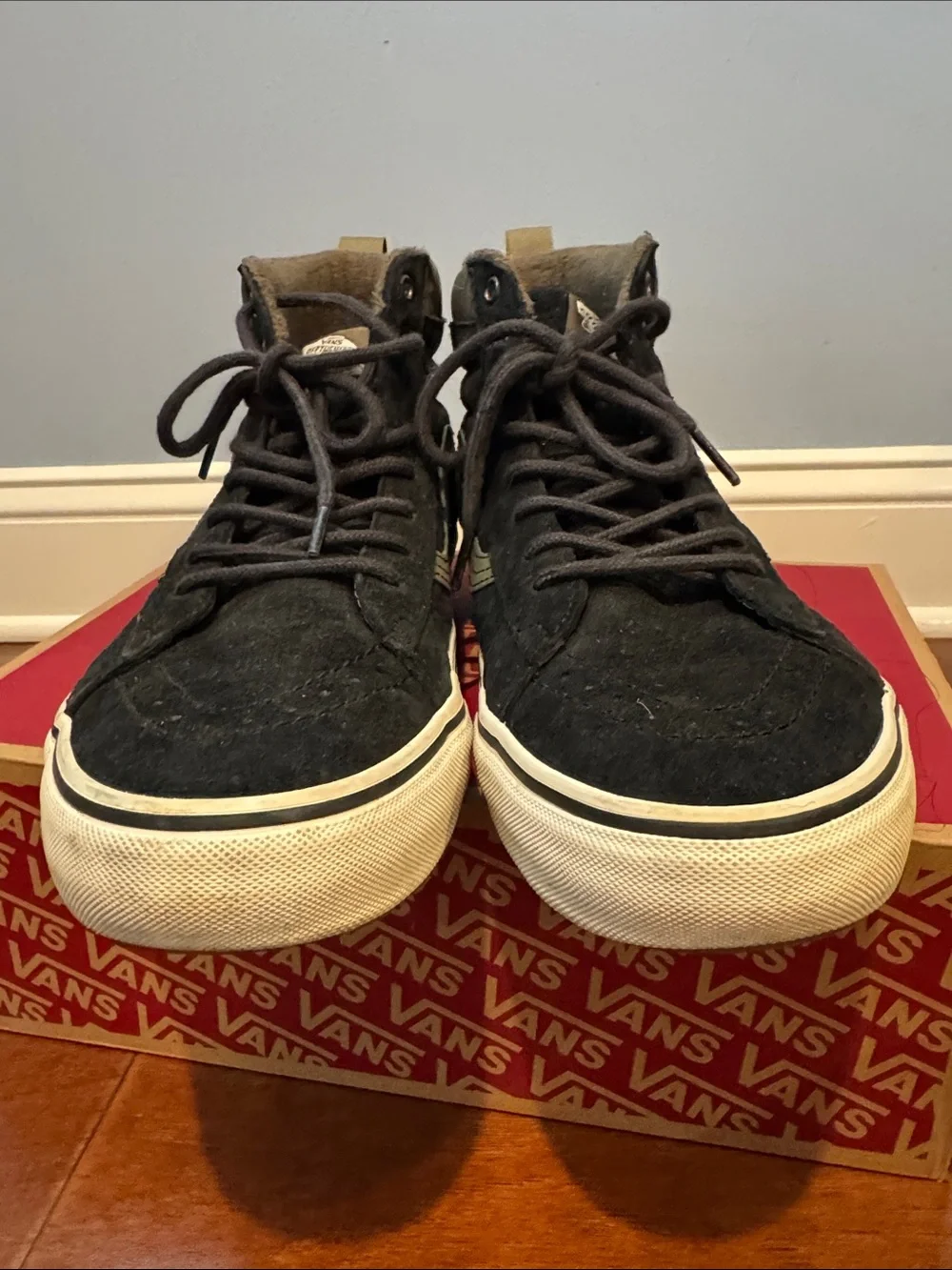 Vans Black High-Top Suede Skate Sneakers winter BOOTS MTE women’s 13